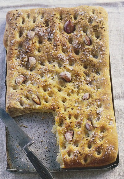 picture of Garlic and thyme focaccia
 Breads